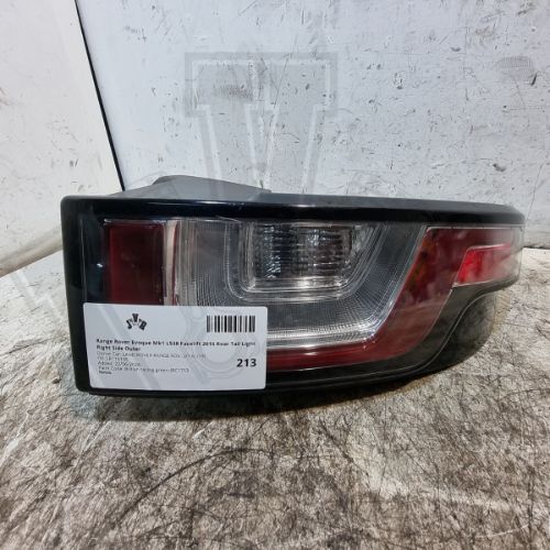 Range Rover Rear Tail Light Right Evoque Mk1 L538 Facelift 2016 OEM