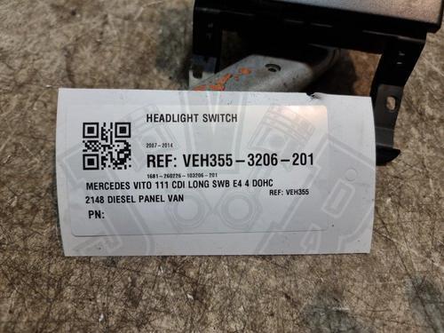 Mercedes Vito Headlight Control Switch 2.2L Diesel 2010 MK2 W639